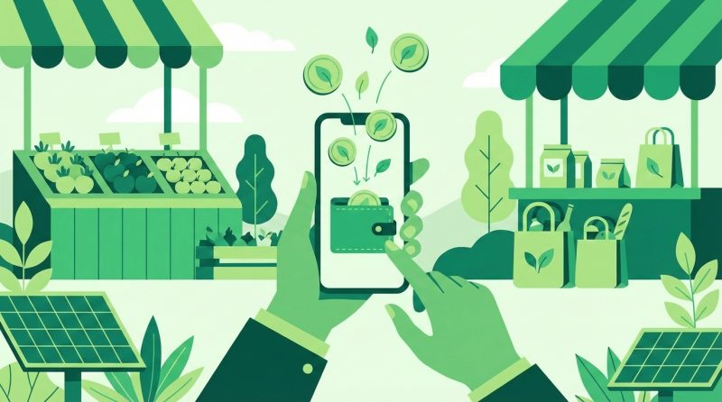 Osoba korzystająca z aplikacji cashback na smartfonie podczas zakupów