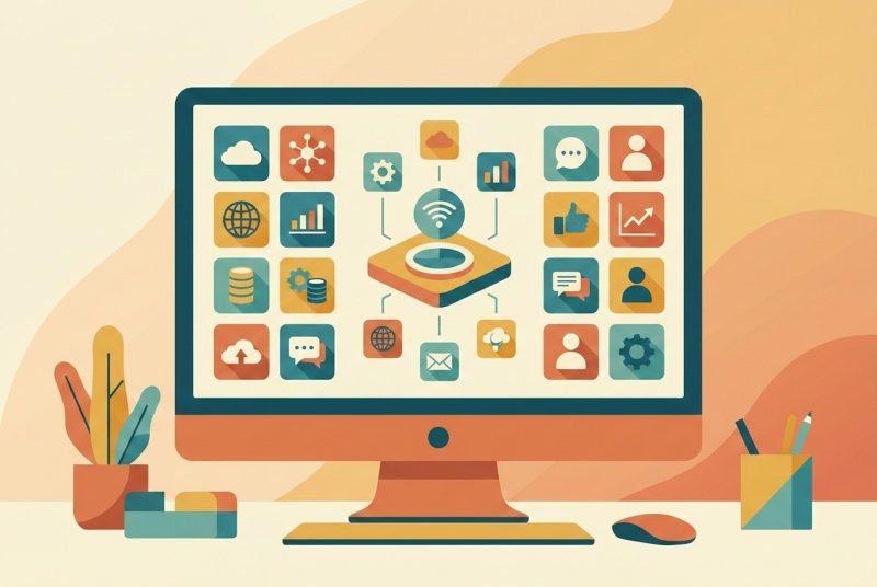 Logotypy platform Preply, Buki i E-korepetycje na ekranie tabletu