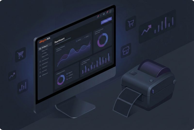 Narzędzia wspierające sprzedaż: drukarka etykiet, skaner kodów i panel Baselinker