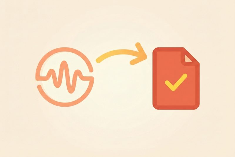 Proces pracy transkrybenta od audio do gotowego tekstu