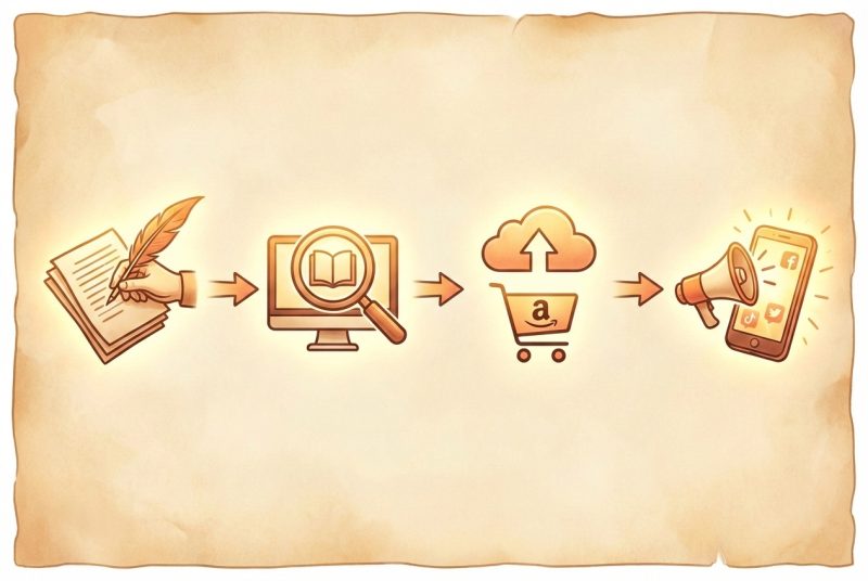 Proces od pisania draftu do publikacji e-booka na platformach cyfrowych