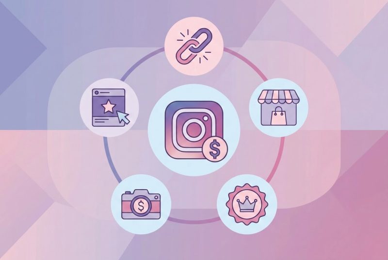 Zrzut ekranu smartfona pokazujący proces sprzedaży przez Stories i ManyChat