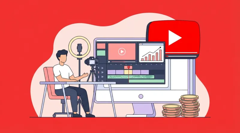 Zarabianie na YouTube — od zera do pierwszych pieniędzy (Kompletny Poradnik 2026)